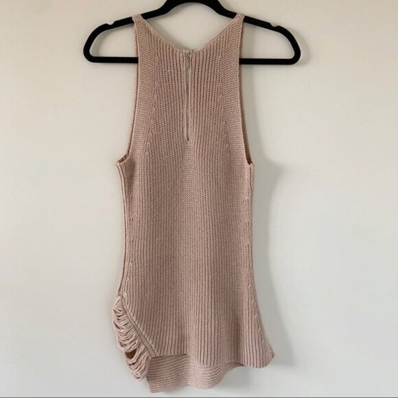 Anthropologie One Grey Day Victoria Top Sleeveless Knit Sweater Brown Latte XS - Picture 10 of 16